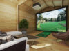 Trädgårdsstuga Golf Simulator 3 / 6 x 4 m / 70 mm